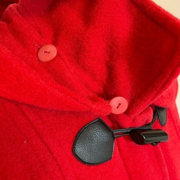Vintage Penman's wool blend duffle coat with zipper and removable hood M/L - Picture 6 of 10